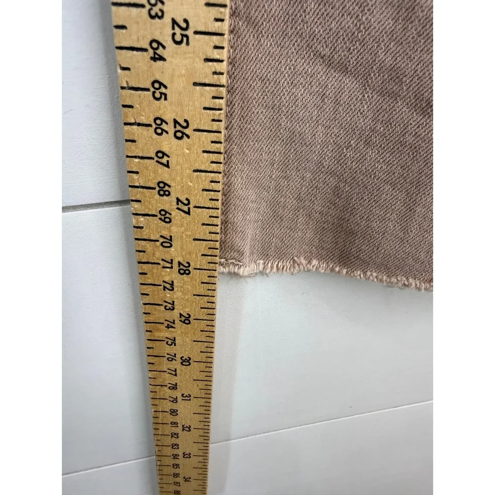Pilcro THE VINTAGE Straight Jeans Women 29 High Rise Raw‎ Hem NEUTRAL TAN ANKLE